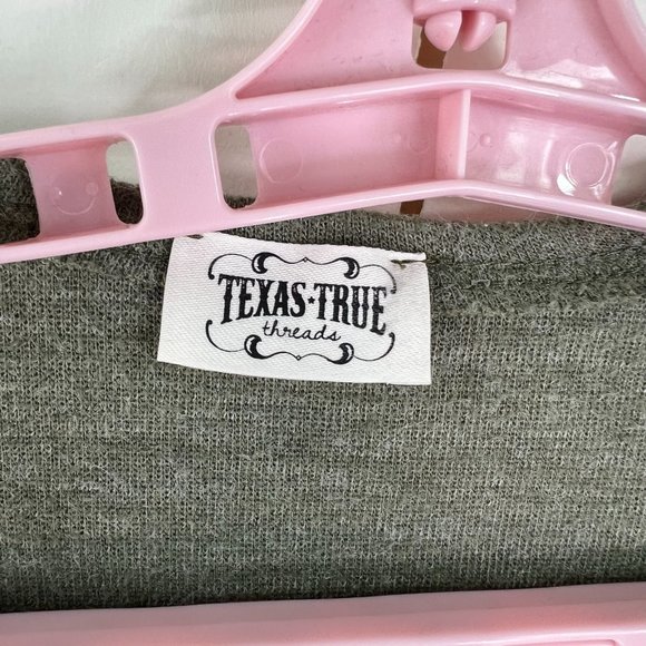 Texas True Threads Open Cardigan Womens Size XL Green Pockets Relaxed Fit - Picture 3 of 8